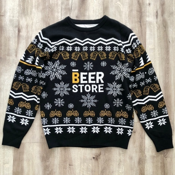 The Beer Store, Ugly Christmas Sweater, Brewers Retail, Beer Sweater, RARE, Med - Picture 4 of 11